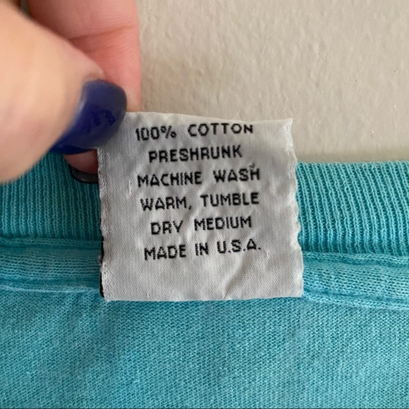 Fire Island Short Sleeve Tee Shirt Size XL Baby Blue - Picture 5 of 6